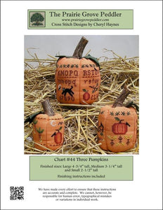 Three Pumpkins - The Prairie Grove Peddler