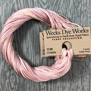 Chablis Weeks Dye Works 6 Strand Hand-Dyed Embroidery Floss