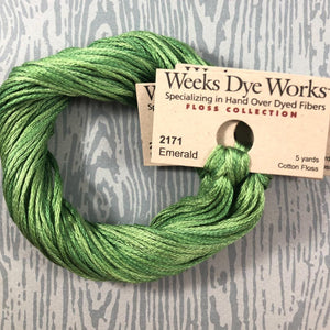Emerald Weeks Dye Works 6 Strand Hand-Dyed Embroidery Floss
