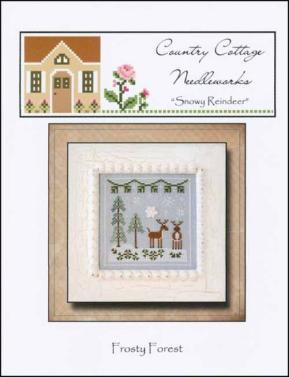 Frosty Forest: Snowy Reindeer - Country Cottage Needleworks
