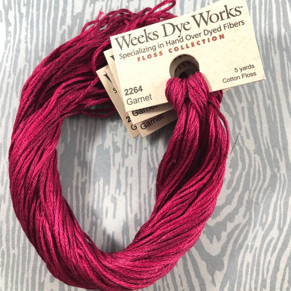 Garnet Weeks Dye Works 6 Strand Hand-Dyed Embroidery Floss