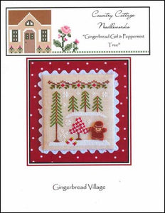 Gingerbread Village: Gingerbread Girl & Peppermint Tree - Country Cottage Needleworks