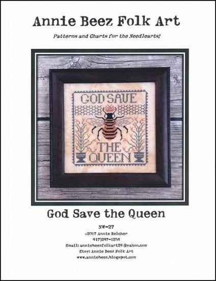 God Save The Queen - Annie Beez Folk Art