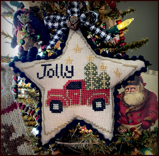 Jolly Truck Star Ornament - Teresa Kogut