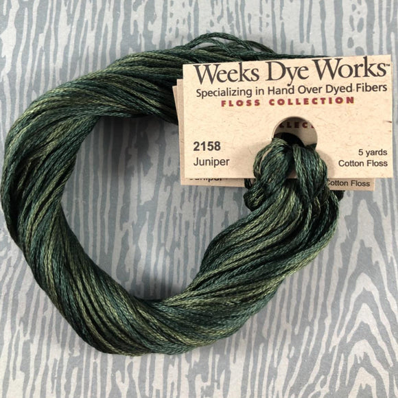 Juniper Weeks Dye Works 6 Strand Hand-Dyed Embroidery Floss