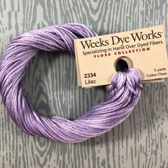 Lilac Weeks Dye Works 6 Strand Hand-Dyed Embroidery Floss