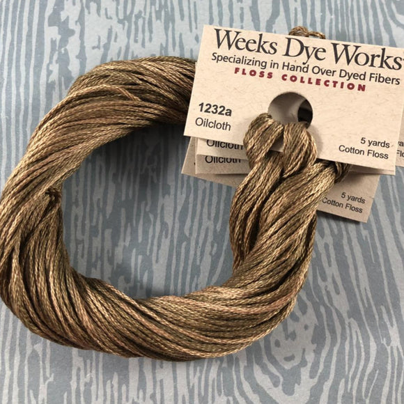 Oilcloth Weeks Dye Works 6 Strand Hand-Dyed Embroidery Floss