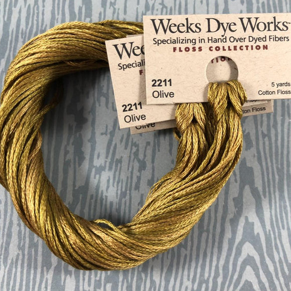 Olive Weeks Dye Works 6 Strand Hand-Dyed Embroidery Floss