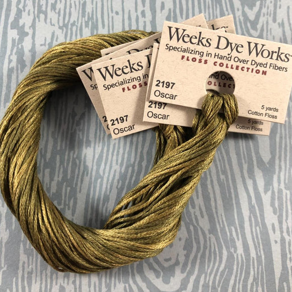 Oscar Weeks Dye Works 6 Strand Hand-Dyed Embroidery Floss