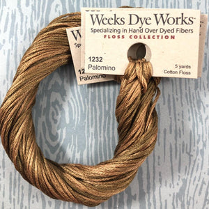 Palomino Weeks Dye Works 6 Strand Hand-Dyed Embroidery Floss