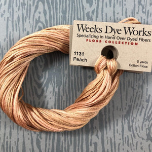 Peach Weeks Dye Works 6 Strand Hand-Dyed Embroidery Floss