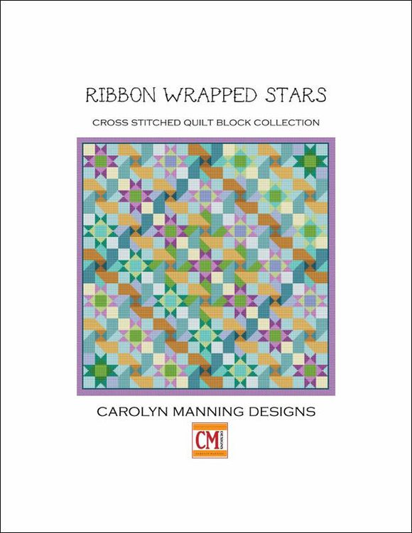 Ribbon Wrapped Stars - Carolyn Manning Designs