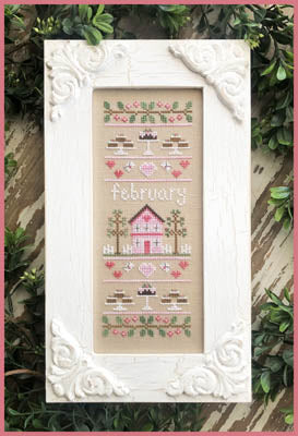 Sampler of the Month February - Country Cottage Needleworks