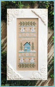 Sampler of the Month January - Country Cottage Needleworks