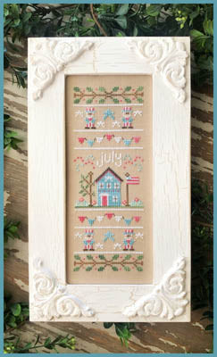 Sampler of the Month July - Country Cottage Needleworks