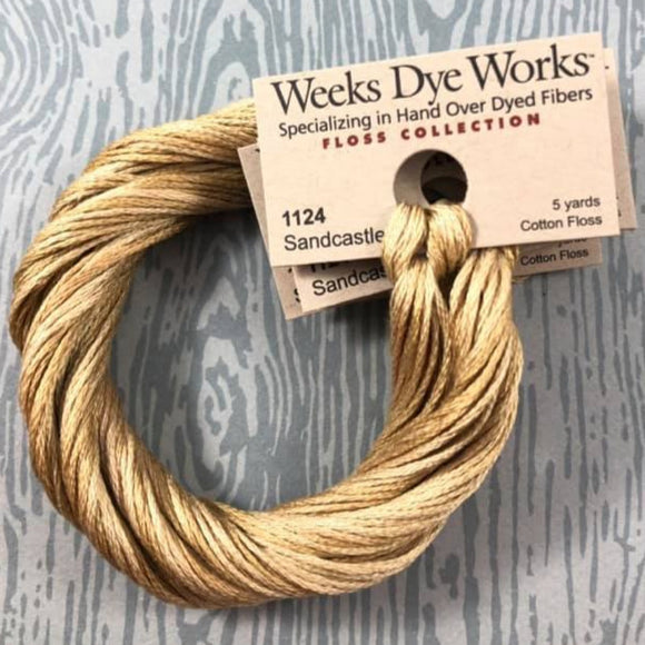 Sandcastle Weeks Dye Works 6 Strand Hand-Dyed Embroidery Floss