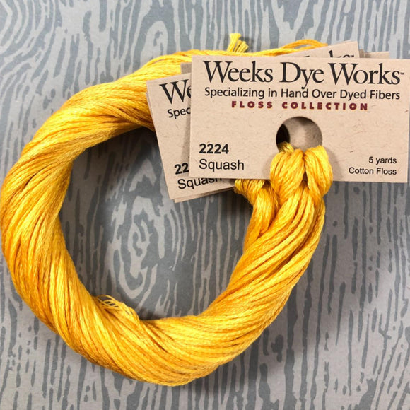 Squash Weeks Dye Works 6 Strand Hand-Dyed Embroidery Floss