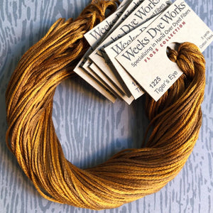 Tiger's Eye Weeks Dye Works 6 Strand Hand-Dyed Embroidery Floss