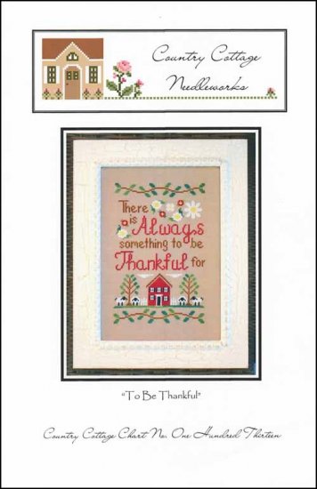 To Be Thankful - Country Cottage Needleworks