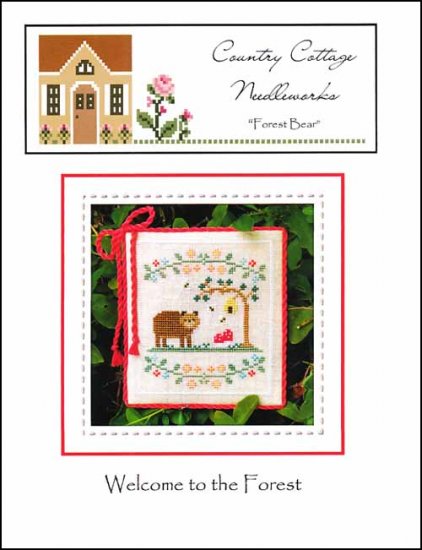 Welcome To The Forest: Forest Bear - Country Cottage Needleworks