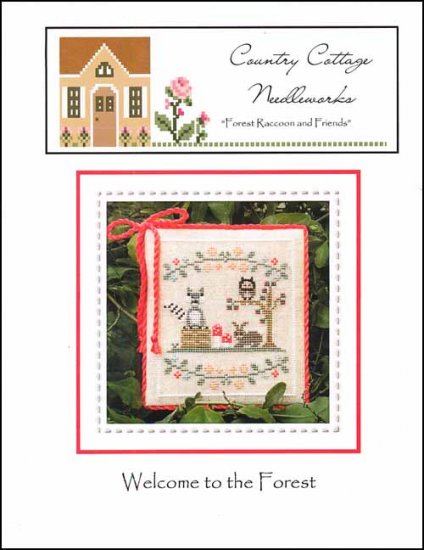 Welcome To The Forest: Forest Raccoon And Friends - Country Cottage Needleworks
