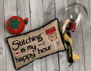 Stitching is my Happy Hour - Needle Bling Designs