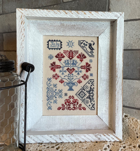 July Quaker - From the Heart Needleart