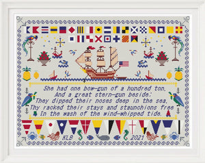 Nautical Sampler The Clampherdown - The Salty Stitcher