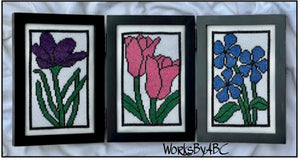 Stained Glass Flowers - Works by ABC
